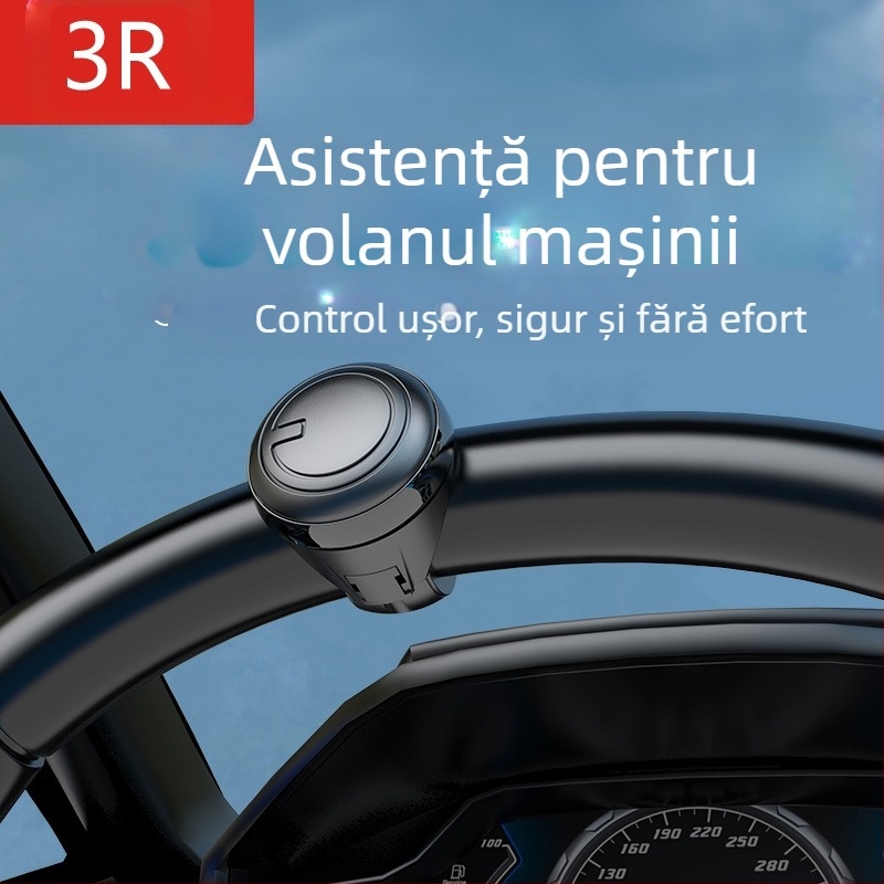 3R Booster volan – corp ABS, compatibil cu majoritatea modelelor, greutate 0,1 kg, imprimare logo