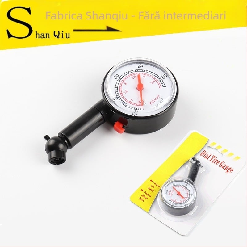 Manometru multifuncțional pentru pneuri auto cu funcție de deflație, precizie înaltă, interval 250 psi, afișaj PSI, carcasă din ABS plastic