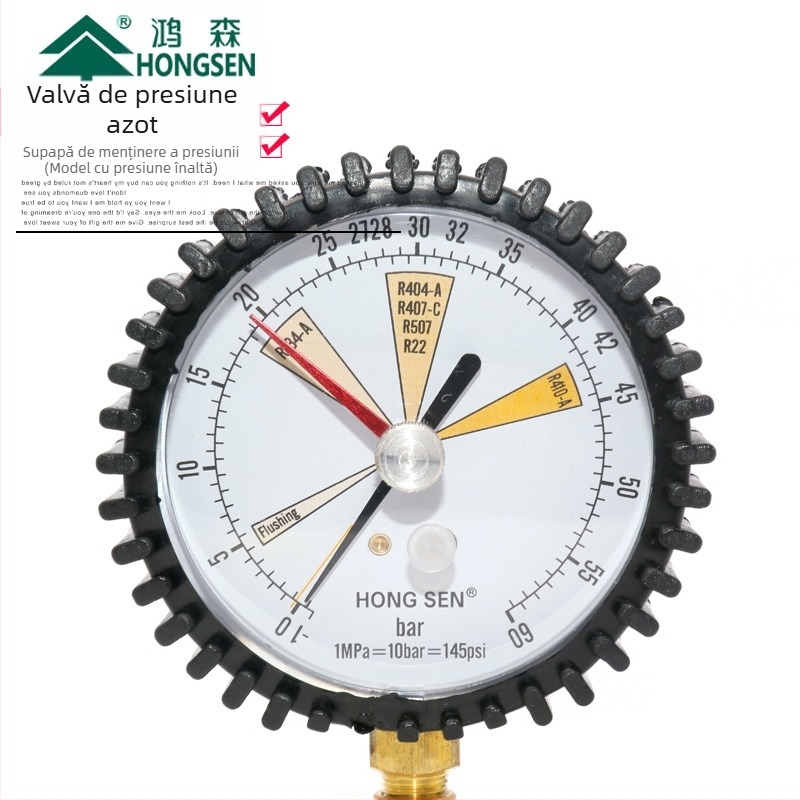 Manometru cu diafragmă HS-DQB01, interval de măsură 6, precizie 1,6, conexiune directă