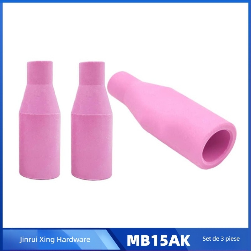 Duza ceramică pentru pistol de sudură MIG/MAG - set de 3 bucăți, compatibil MB14AK/MB15AK, diametru 18 mm, brand Ridi
