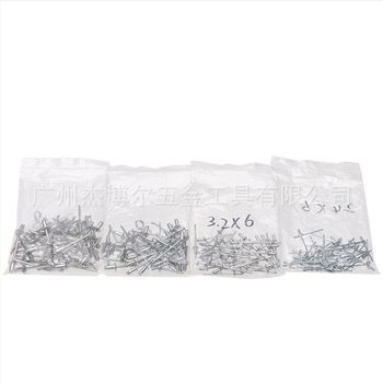 Set de nituri din aluminiu cu nituri și pistol de tragere; suprafața: Niciuna; material: Aluminiu; standard: FS010817; tip nit: nit