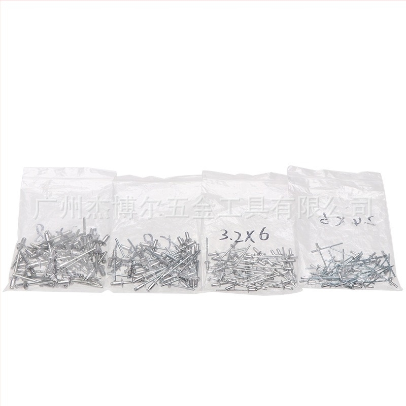 Set de nituri din aluminiu cu nituri și pistol de tragere; suprafața: Niciuna; material: Aluminiu; standard: FS010817; tip nit: nit