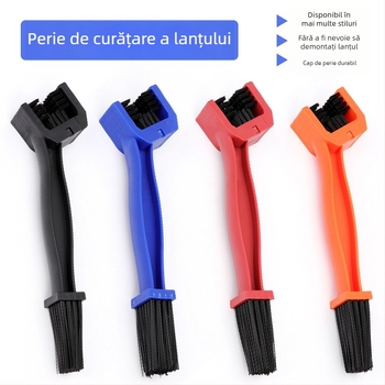 Perie pentru lanț de bicicletă TY-25, perie de curățare cu trei fețe, cap pătrat, marca JH, pentru utilizare generală