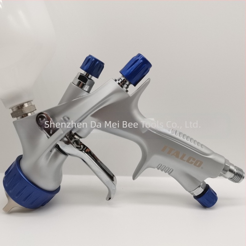 Pistol de vopsit automat pentru mașini – alimentare prin gravitație, duză 1,3 mm, corp din aliaj cupru-aluminiu, presiune maximă 2,5