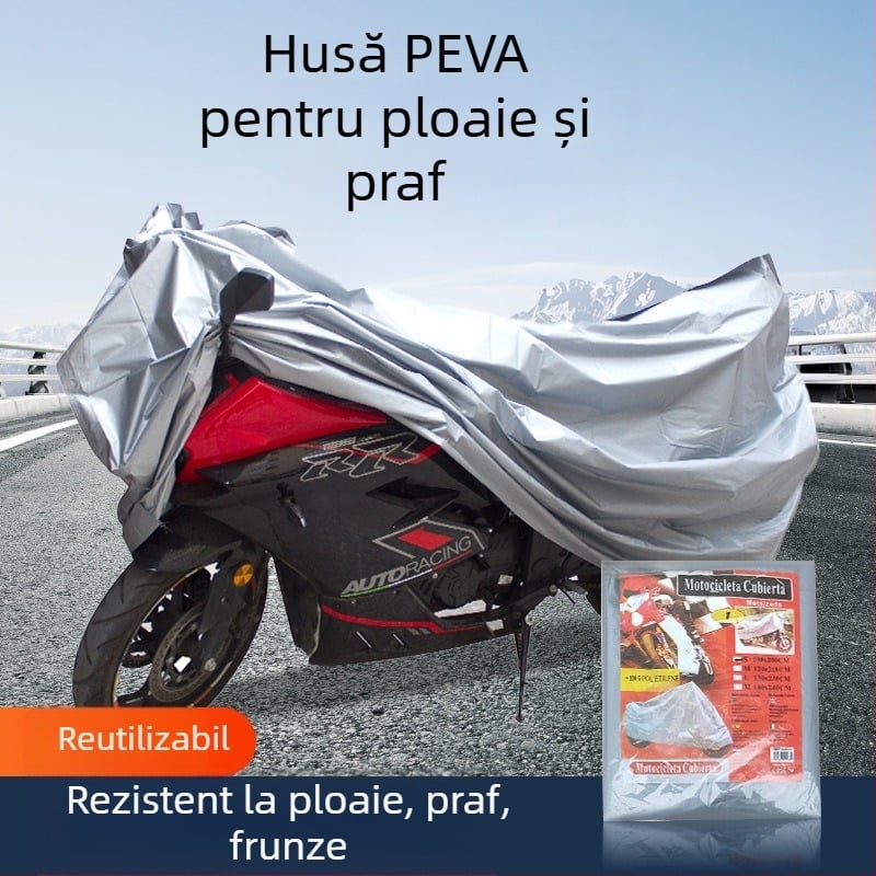 Husa de protecție PEVA dintr-un singur strat pentru vehicule electrice și biciclete — rezistentă la ploaie și la razele soarelui, potrivire universală, personalizabilă