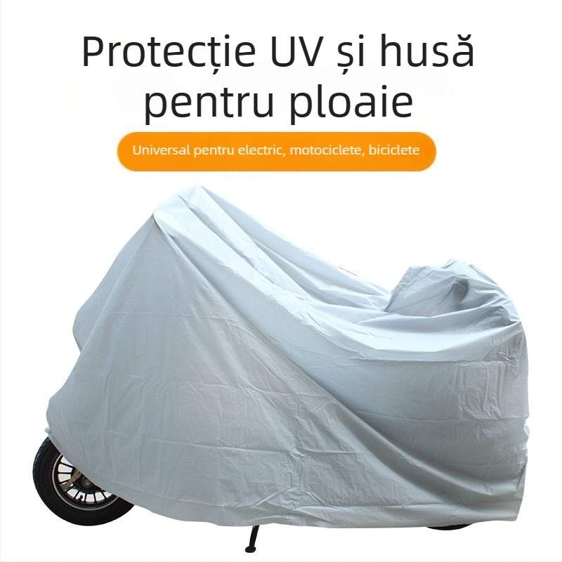 Husa de protecție PEVA dintr-un singur strat pentru vehicule electrice și biciclete — rezistentă la ploaie și la razele soarelui, potrivire universală, personalizabilă
