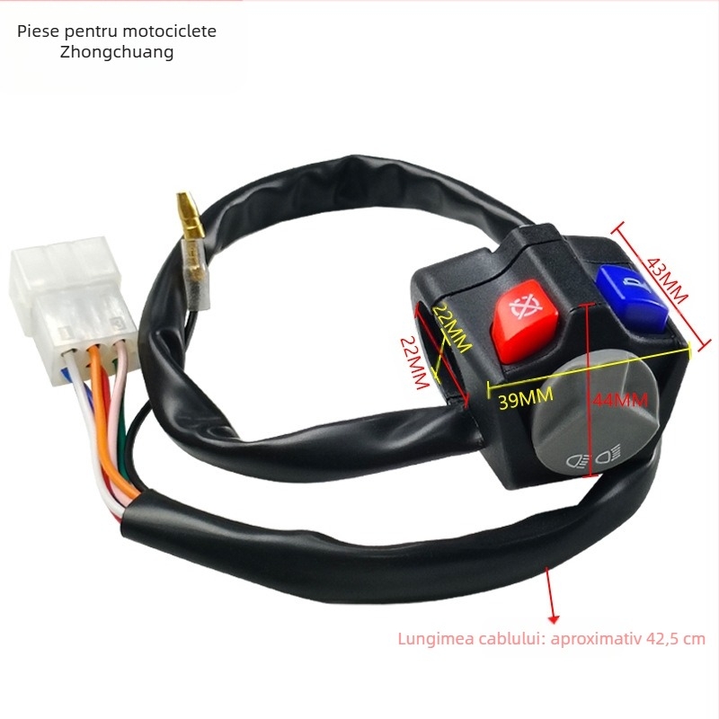 Comutator KTM pentru motocicletă off-road – lumini Near/Far și întrerupător de aprindere cu buton de oprire