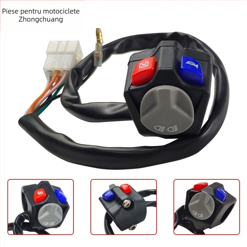 Comutator KTM pentru motocicletă off-road – lumini Near/Far și întrerupător de aprindere cu buton de oprire