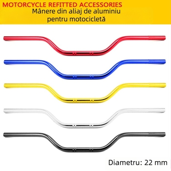 Ghidon pentru motocicletă din aliaj de aluminiu, modificat pentru off-road, design extins, SHUNXINGLONG