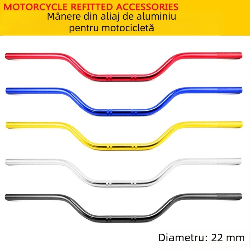 Ghidon pentru motocicletă din aliaj de aluminiu, modificat pentru off-road, design extins, SHUNXINGLONG
