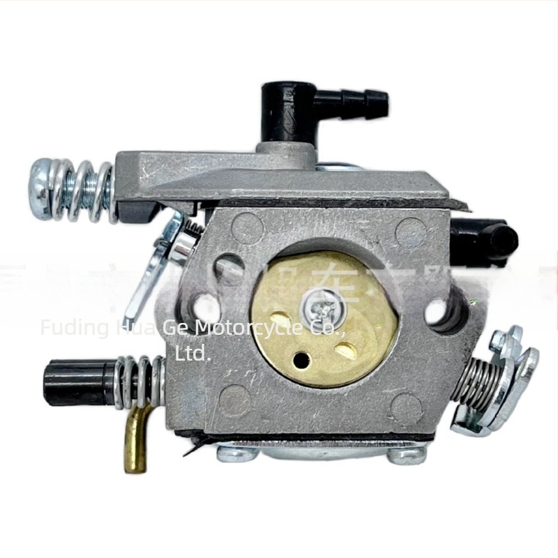 Carburator mecanic Wagner pentru cositoare de gazon, motoare în doi timpi 45cc/52cc/58cc, model 5200, legătură din plastic pentru ulei