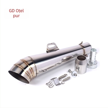 Tubă de eșapament modificată GP pipe, oțel inoxidabil, diametru 51 mm, potrivire universală