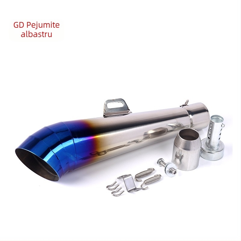 Tubă de eșapament modificată GP pipe, oțel inoxidabil, diametru 51 mm, potrivire universală