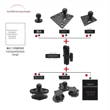 Bază/stand pentru tabletă industrială cu suport VESA, model NPHA-MC-B15cm ARM-BC; tip ridicare; greutate 0.9 kg; compatibil cu generațiile iPad/iPhone; potrivit pentru agricultură, creșterea animalelor, silvicultură, piscicultură