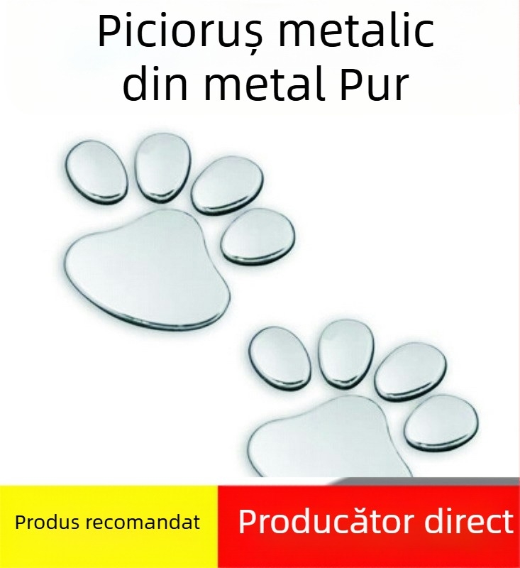 Autocolant pentru caroseria mașinii, aliaj de zinc, model labă, aderență puternică, stil R426