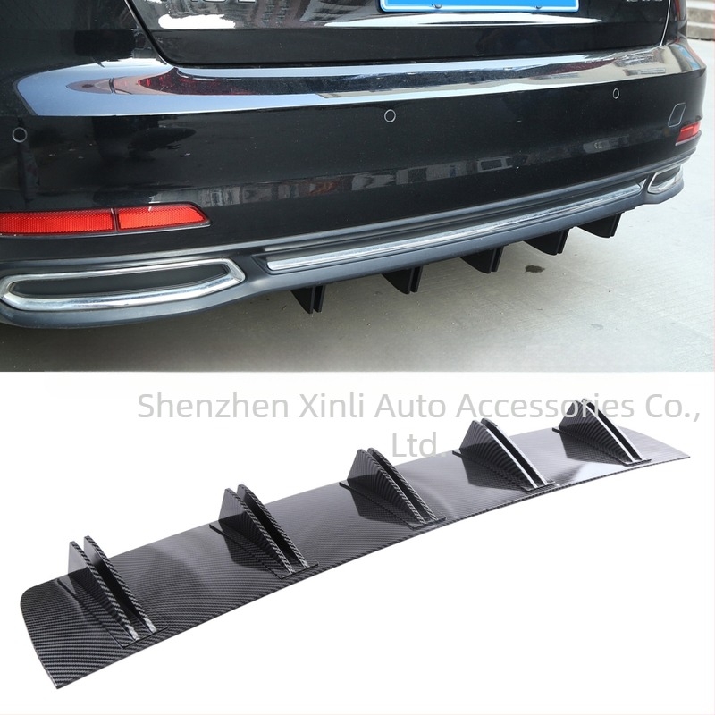 Spoiler pentru bara din spate, design triunghiular, universal, material PP, model 6091, greutate 678 g