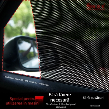 Folie auto electrostatică pentru geamuri – PVC, montaj prin lipire, imprimare logo, greutate 0,08 kg