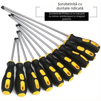 USLIKE Șurubelniță cu cap cruce, oțel Cr-V, magnetică, izolație, 100 g, mâner din material nou