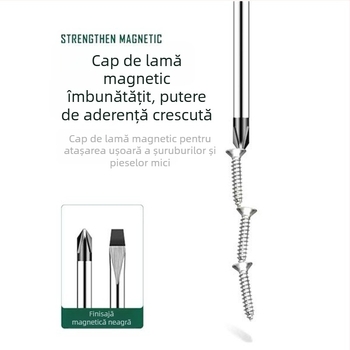 USLIKE Șurubelniță cu cap cruce, oțel Cr-V, magnetică, izolație, 100 g, mâner din material nou