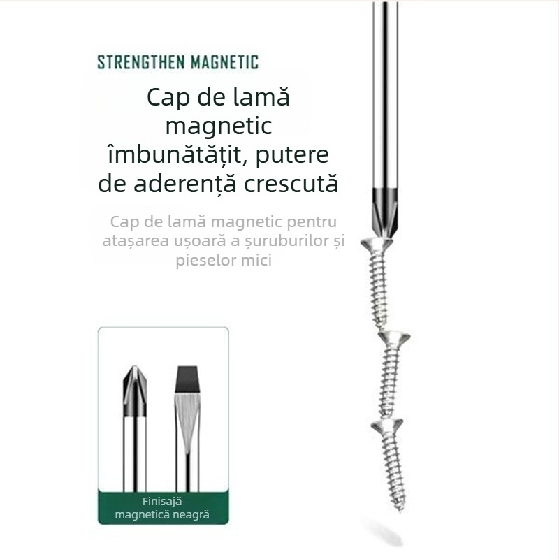 USLIKE Șurubelniță cu cap cruce, oțel Cr-V, magnetică, izolație, 100 g, mâner din material nou