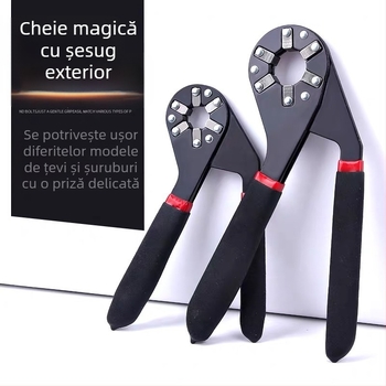 Cheie reglabilă — Xuda, oțel 45#, greutate 258 g, multifuncțional