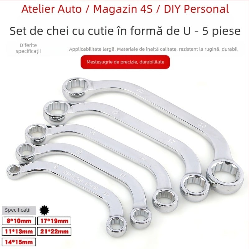 Plum Blossom cheie cu două capete, multifuncțională - Apple, oțel 45#