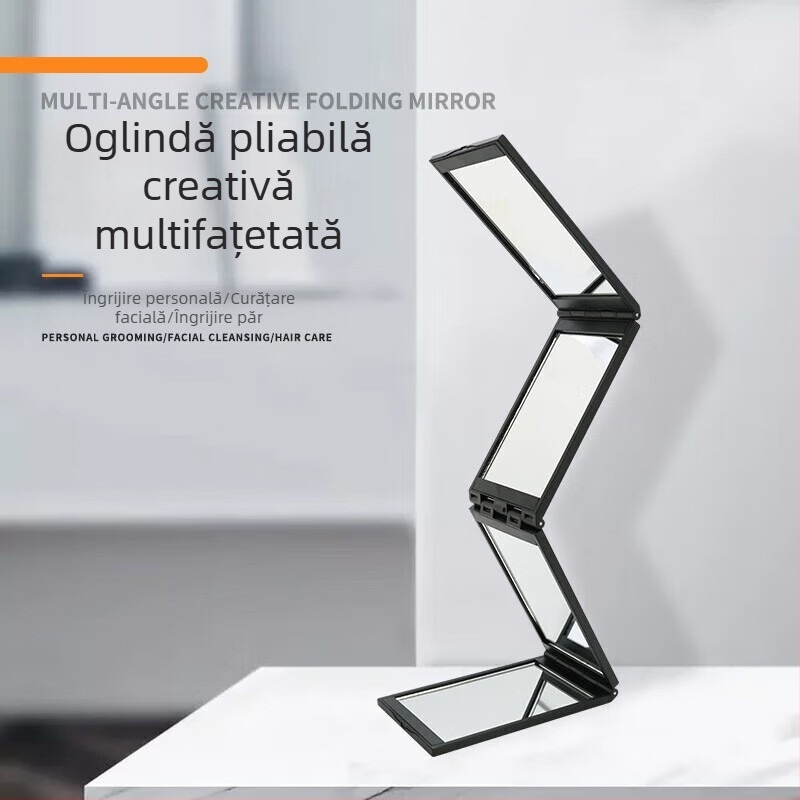 Shunmeng oglindă pliantă – ramă ABS, design pliabil, logo imprimat, personalizare disponibilă