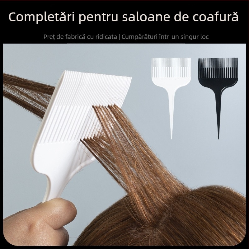 Pieptene pentru evidențiere cu vârf ascuțit — instrument profesional de vopsire a părului, pentru salon