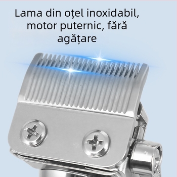 SOLIMPIA Mașină electrică de tuns păr, motor cu perii, lamă din oțel inoxidabil, baterie încorporată 1000-1200 mAh, autonomie 1-3 ore, zgomot 36-45 dB