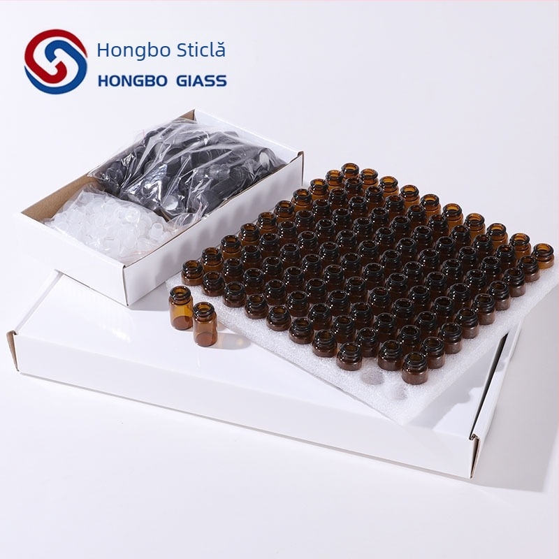 Sticluță din sticlă pentru ulei esențial, set cadou în cutie, sticluță turnată prin suflare, capac din plastic, personalizabil