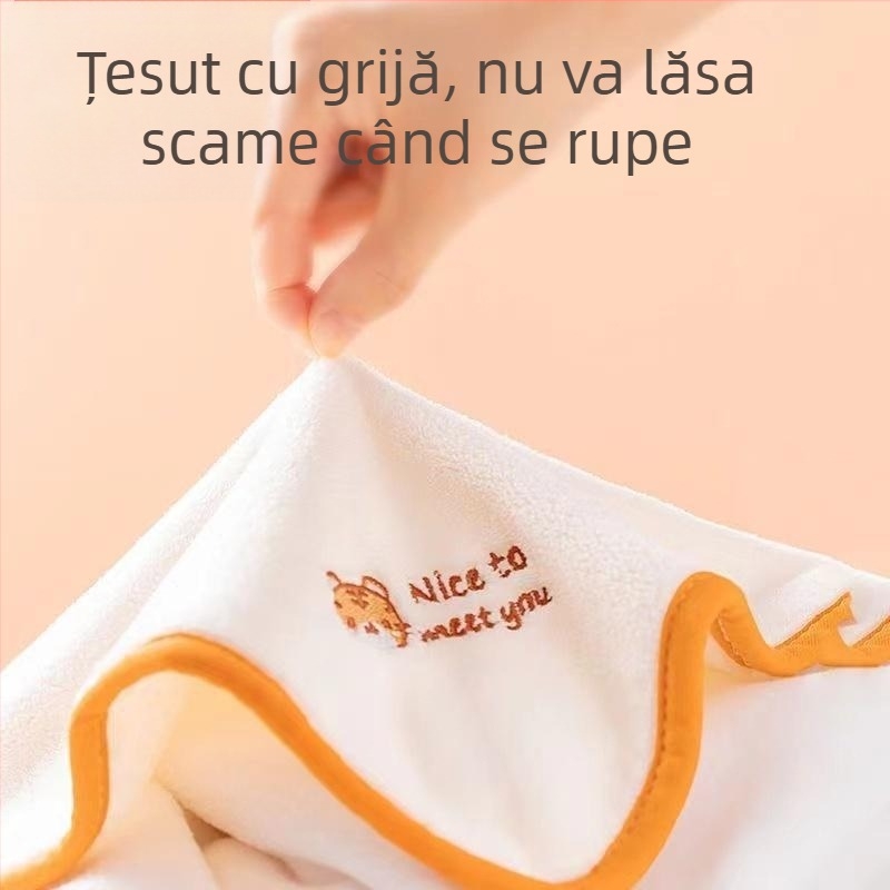 Pachet de 5 prosoape pentru față pentru copii, din catifea coral, design Cartoon Spider-Man, pătrate, 25 g, imprimare logo