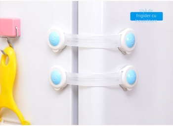 Lacăt de siguranță extins pentru copii, pentru sertare și frigider, protecție anti-prindere pentru ferestre și uși