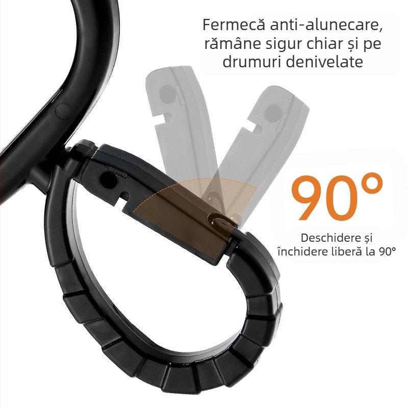 Cârlig pentru cărucior Juxin – universal, cu închidere Velcro, accesoriu pentru cărucior cu sistem de siguranță multifuncțional