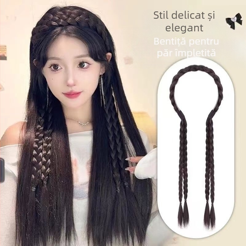 Perucă cu coadă VM417, fire rezistente la temperaturi înalte, mecanism, brand Fine Fantasy