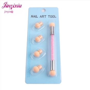 Pix pentru unghii gradient - vârf dublu, vârfuri lavabile și înlocuibile, mâner din acrilic, 41,5 g