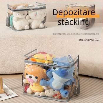 Cutie de depozitare pentru jucării din pluș – foarte transparentă, design 3D, cutie de afișaj PVC impermeabilă