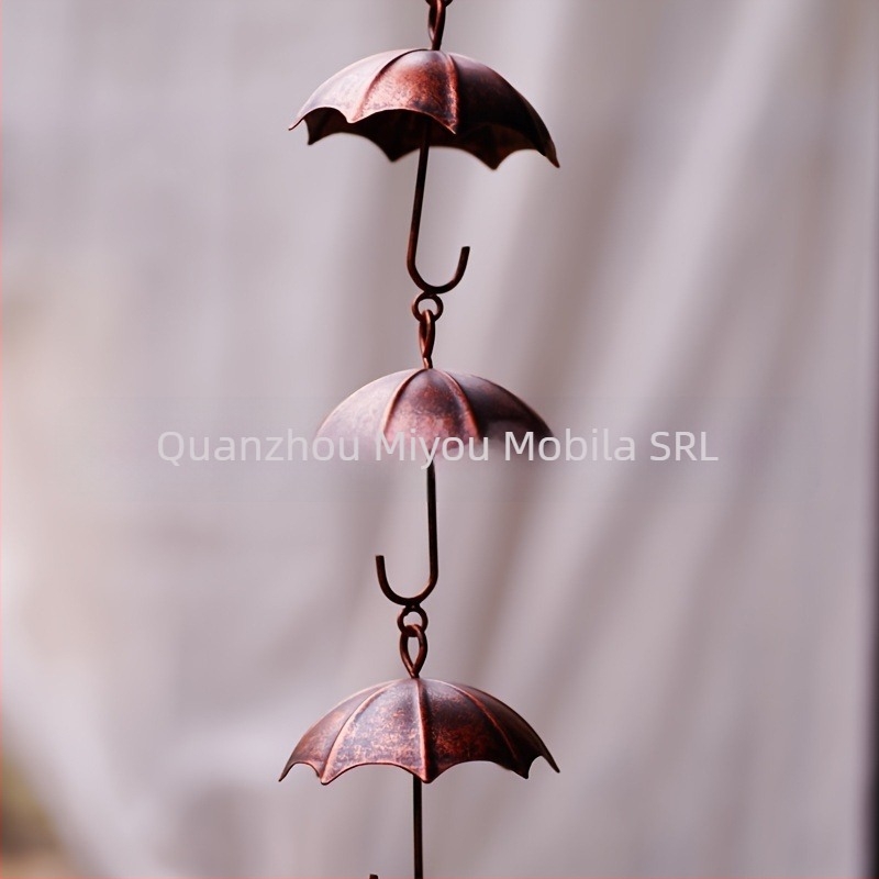 Set lanț pluvial Lotus - Cupe din fier, formă geometrică, pentru casă, piață și birou