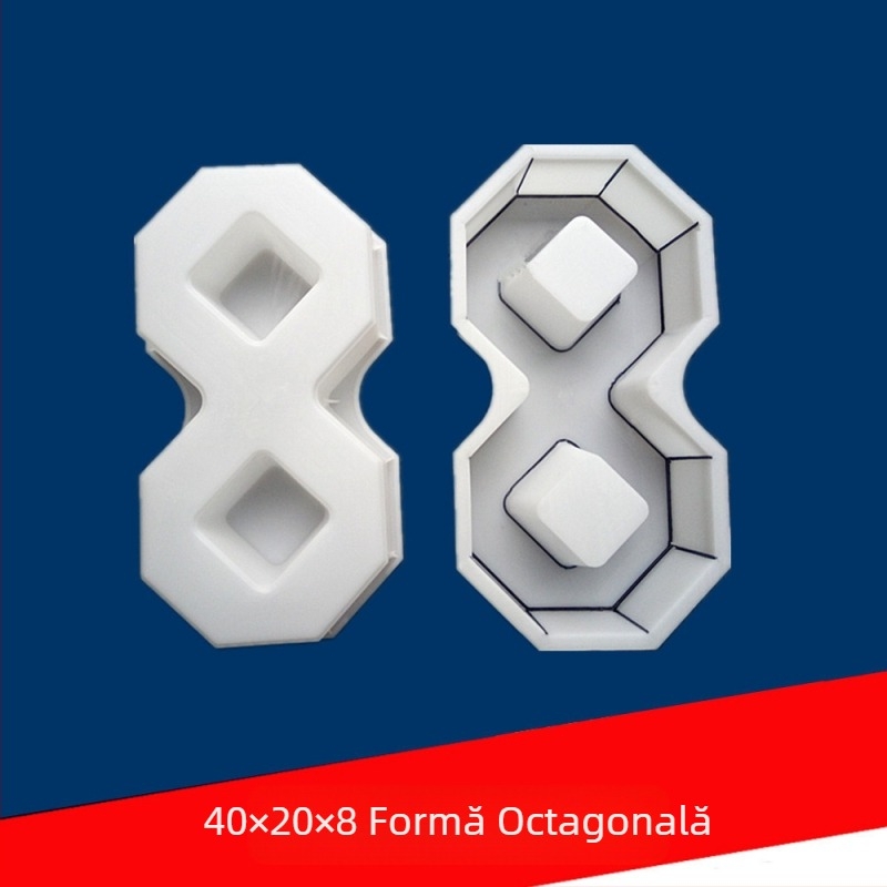 Moldă din plastic pentru cărămizi de gazon în formă de 8 și plăci de trotuar — Shengfeng, polipropilenă, o singură cavitate, formă mobilă, materiale plastice de construcții
