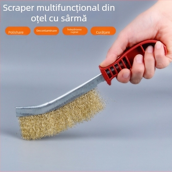 Perie de tip cuțit pentru grătar – periile din oțel, mâner din plastic, pachet 100 buc., unealtă pentru grătar