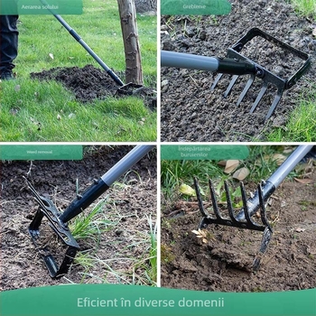 Lopată Stirrup – greblă de grădină cu două funcții, inel pentru burueni — (Brand: Isunpro; Personalizare: Suportată; Aplicație: Grădină/Agricultură; Tip: Stirrup Hoe)