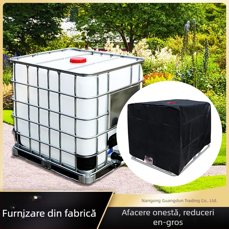 Acoperire pentru rezervor IBC de apă și ton barrel, material Oxford 210D, protecție la praf, rezistent la ploaie și impermeabil, personalizare disponibilă