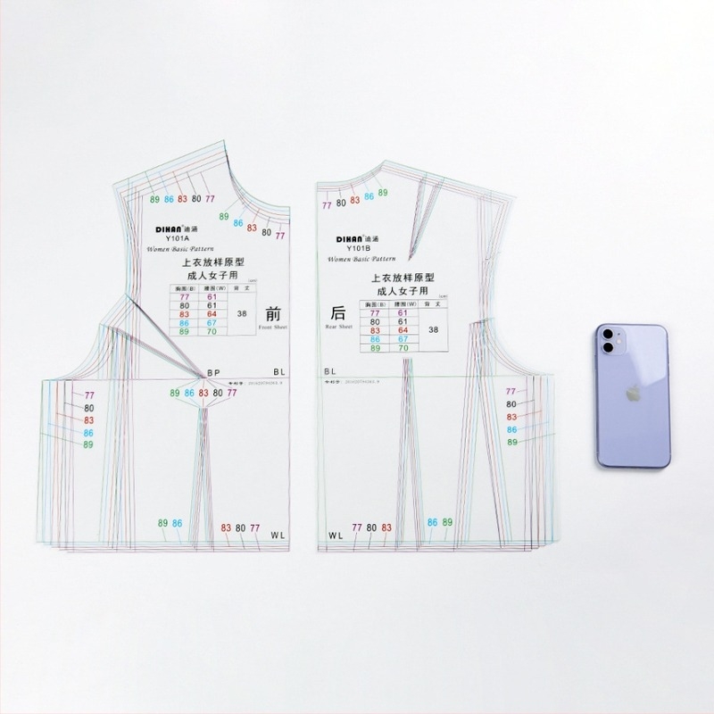 DIHAN Y101 1:1 Prototip de îmbrăcăminte pentru femei, Șablon de prototip, Croială japoneză (Brand: DIHAN; Import: Nu; Licență IP: Nu; Gen: Feminin)