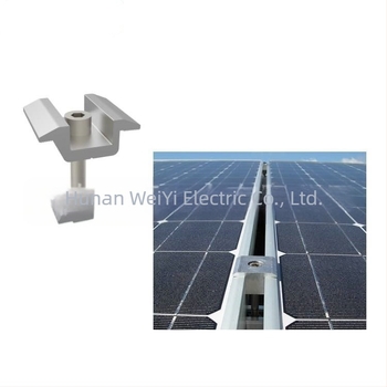 Suport pentru panouri solare din aliaj de aluminiu – set blocuri de presiune pentru profile din aluminiu, cu glisor și piuliță (greutate 0,053 kg)