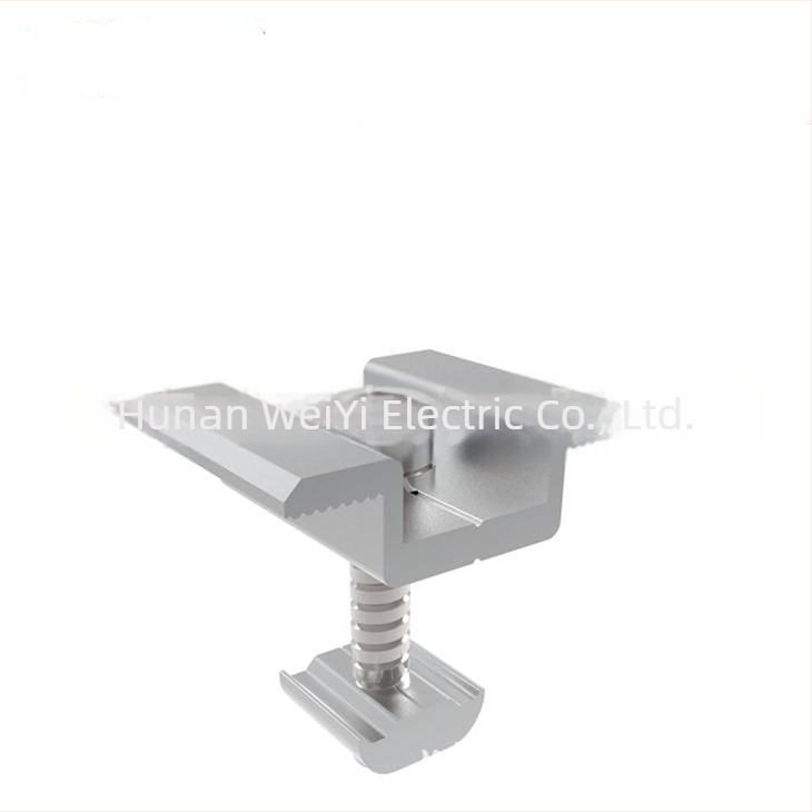 Suport pentru panouri solare din aliaj de aluminiu – set blocuri de presiune pentru profile din aluminiu, cu glisor și piuliță (greutate 0,053 kg)