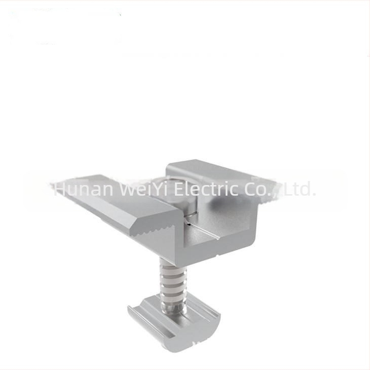 Suport pentru panouri solare din aliaj de aluminiu – set blocuri de presiune pentru profile din aluminiu, cu glisor și piuliță (greutate 0,053 kg)