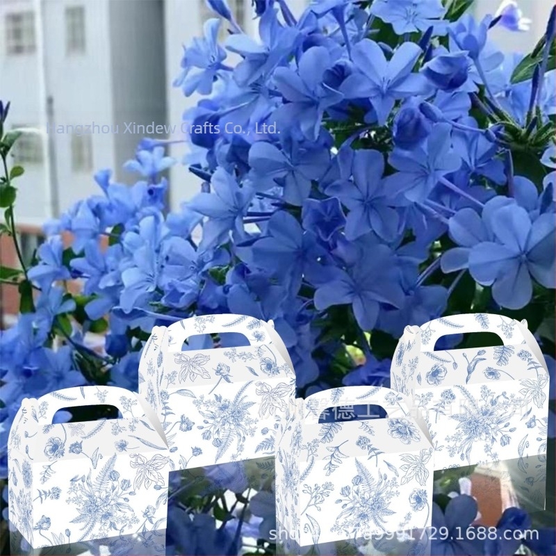 Cutie cadou pentru bomboane în formă de corn – cutie tip valiză din carton 250gsm, imprimare offset cu logo, brand Xin Delie