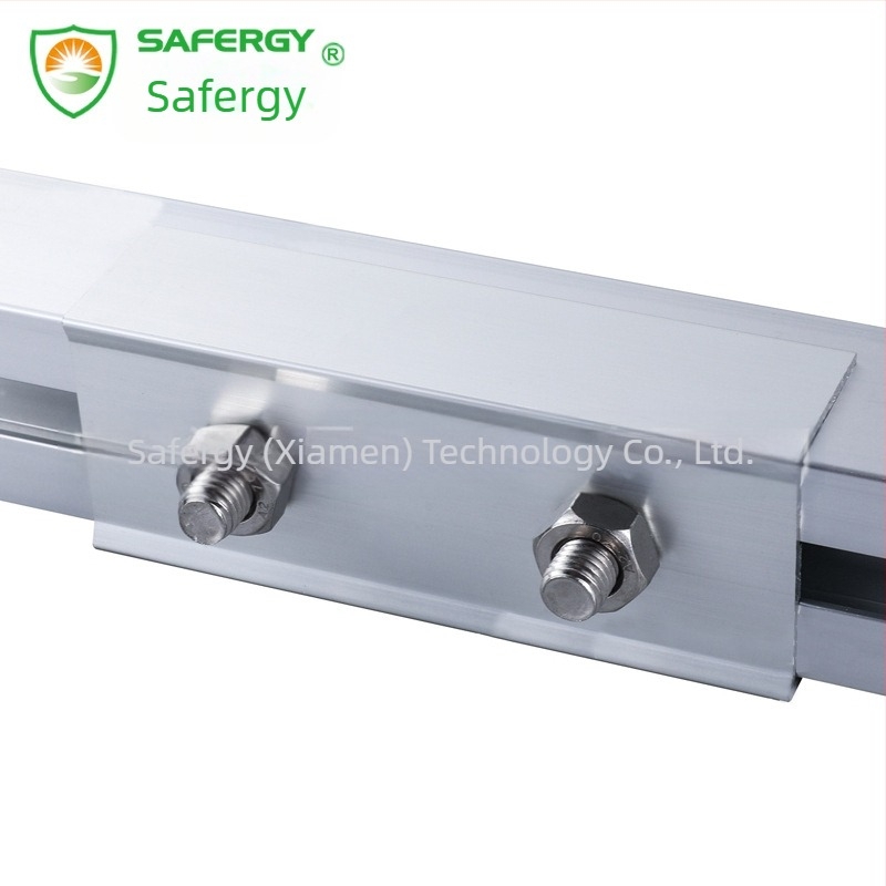 Conector pentru șină de montaj fotovoltaic solar, montaj rapid, aliaj de aluminiu