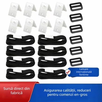 Set rolă acoperire solară pentru piscină cu funie de prindere și curele de tensionare