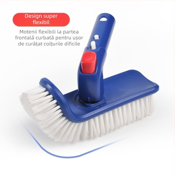 Perie de curățare a piscinei cu mâner rotativ, model DV-815, din plastic, brand Bestpool (pentru înot și sporturi acvatice)