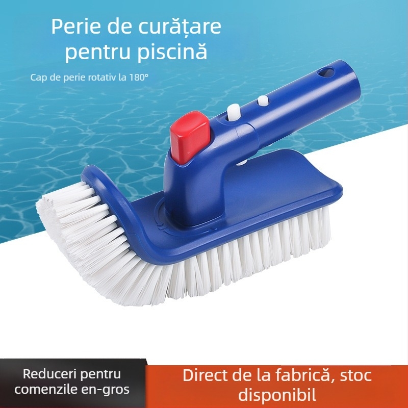 Perie de curățare a piscinei cu mâner rotativ, model DV-815, din plastic, brand Bestpool (pentru înot și sporturi acvatice)